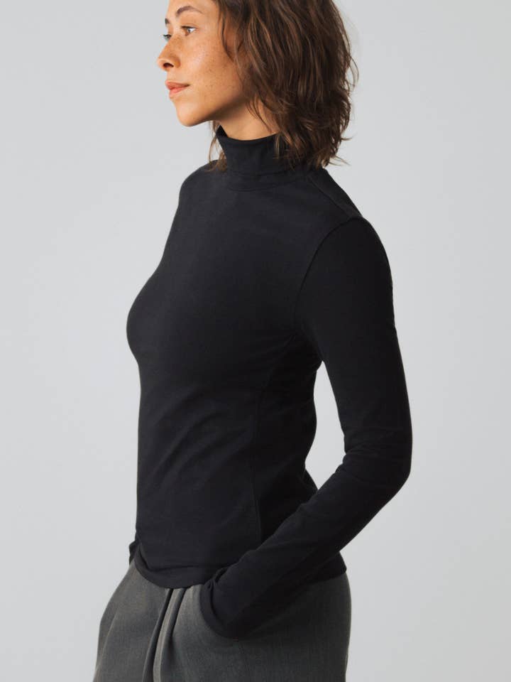 Honest Basics - Wholesale Knit Top - Women's - Jersey Turtleneck7