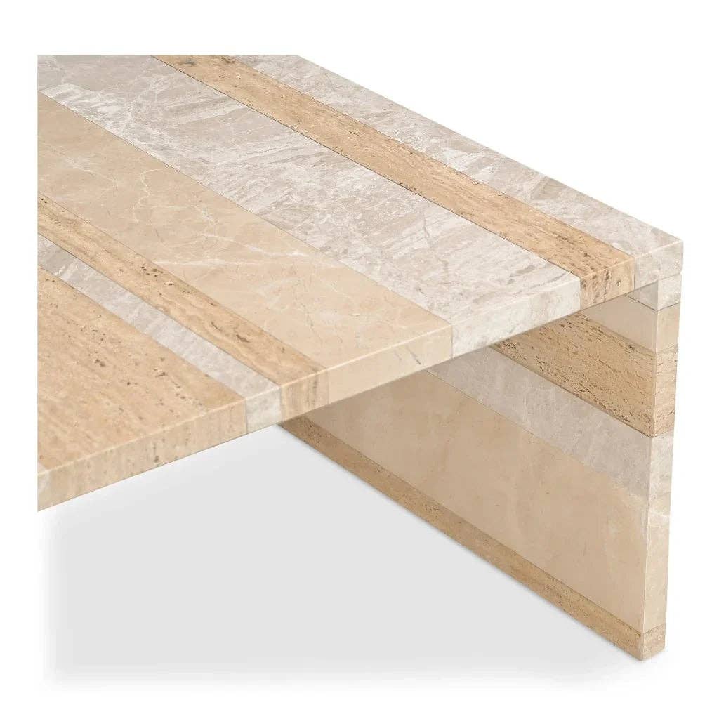 LOOMLAN - Wholesale Coffee Table - Rosa Rosso Levanto Marble Outdoor Coffee Table7