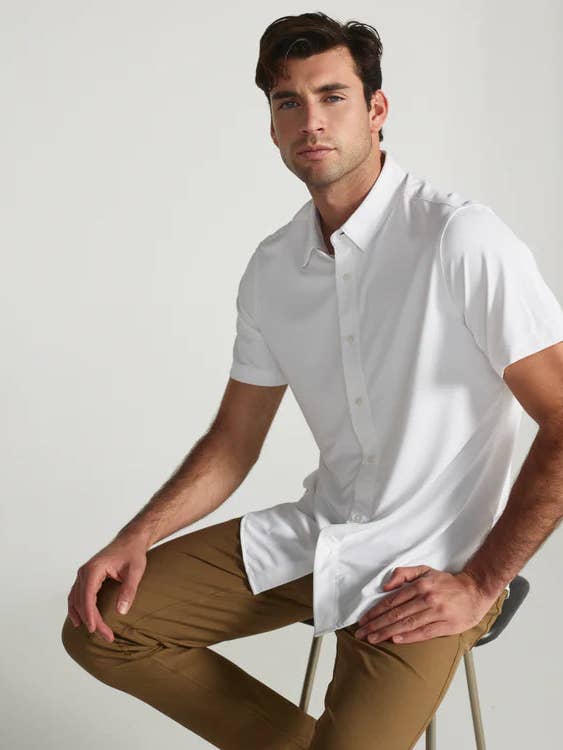 7 Diamanter Vit Owen Kortärmad för wholesale av Diamond Apparel Jackets