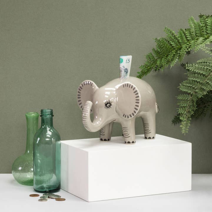 Hannah Turner Ltd – Mealheiro por atacado – Cofrinho Elefante