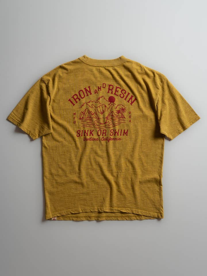 Sink or Swim Pocket Tee for wholesale by Iron & Resin