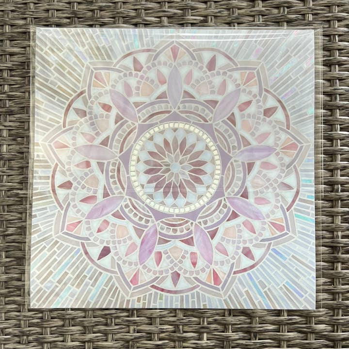 Pink Mandala Mosaic Art Print for wholesale by Mosaic Montage