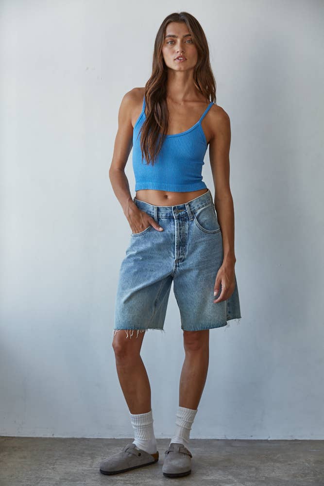 By Together - Wholesale Knit Top - Women's - S1072 | Knit Ribbed Seamless UV Neck Brami9