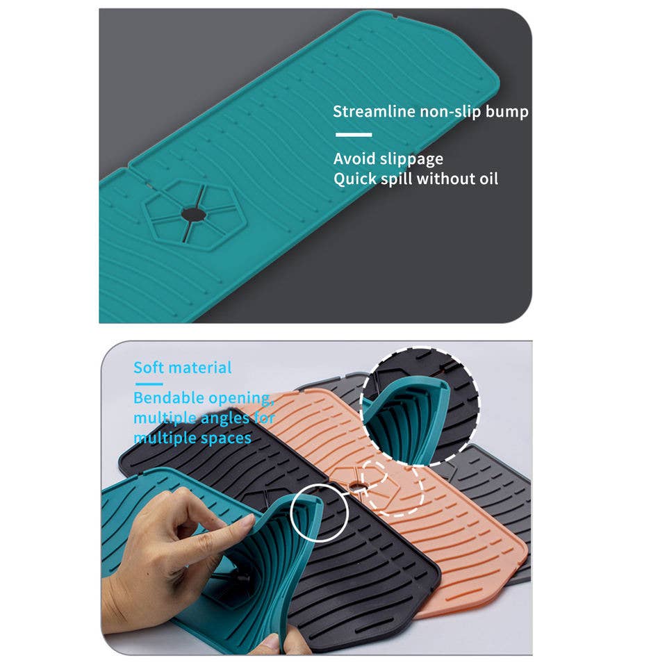 VIGOR – Großhandel Abflusssieb/Stöpsel für die Spüle – Küchenarmatur, Spülbecken, Spritzschutz, Silikonhahn zum Trocknen10