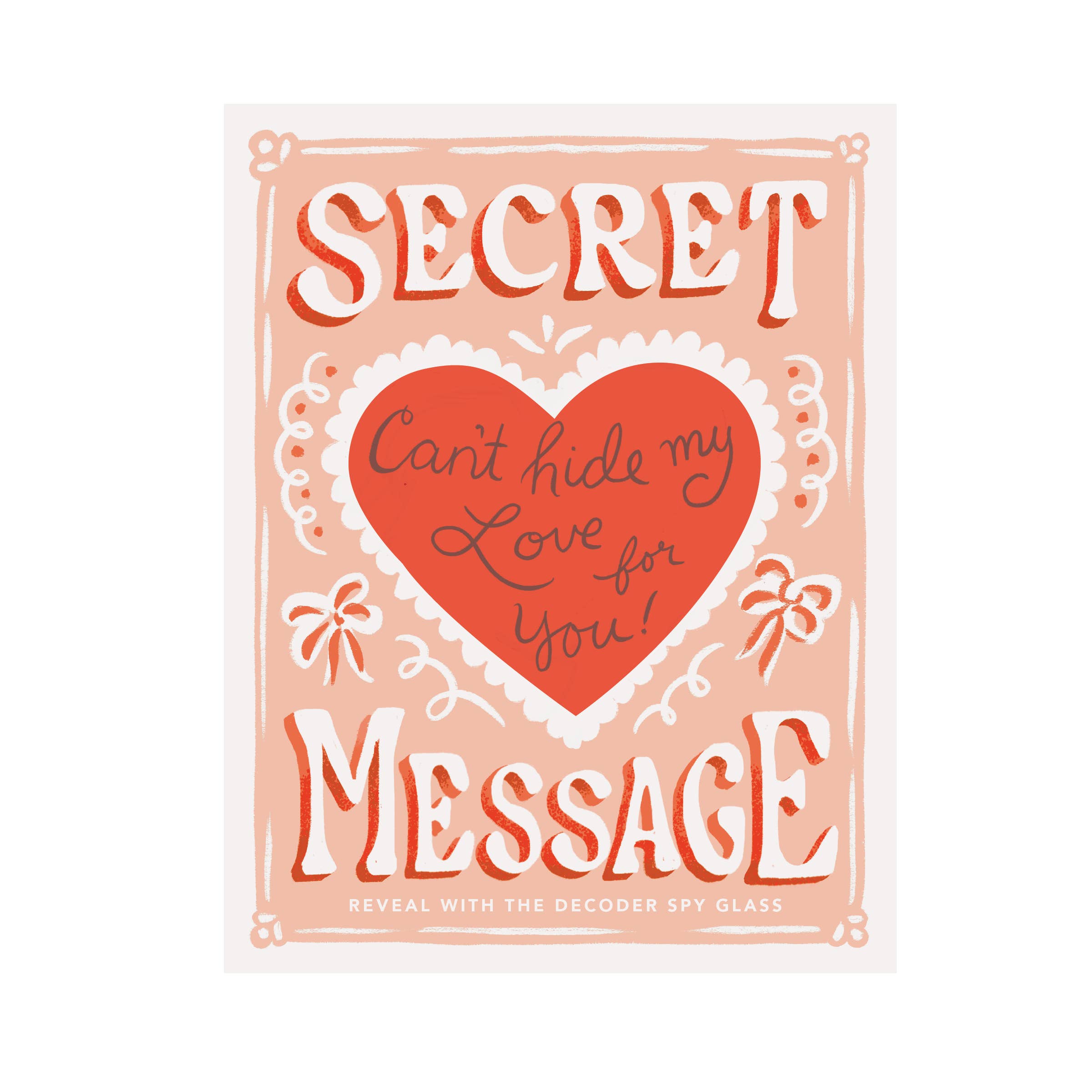 Inklings Paperie - Wholesale Love Card - Decoder Card - Can't Hide My Love1