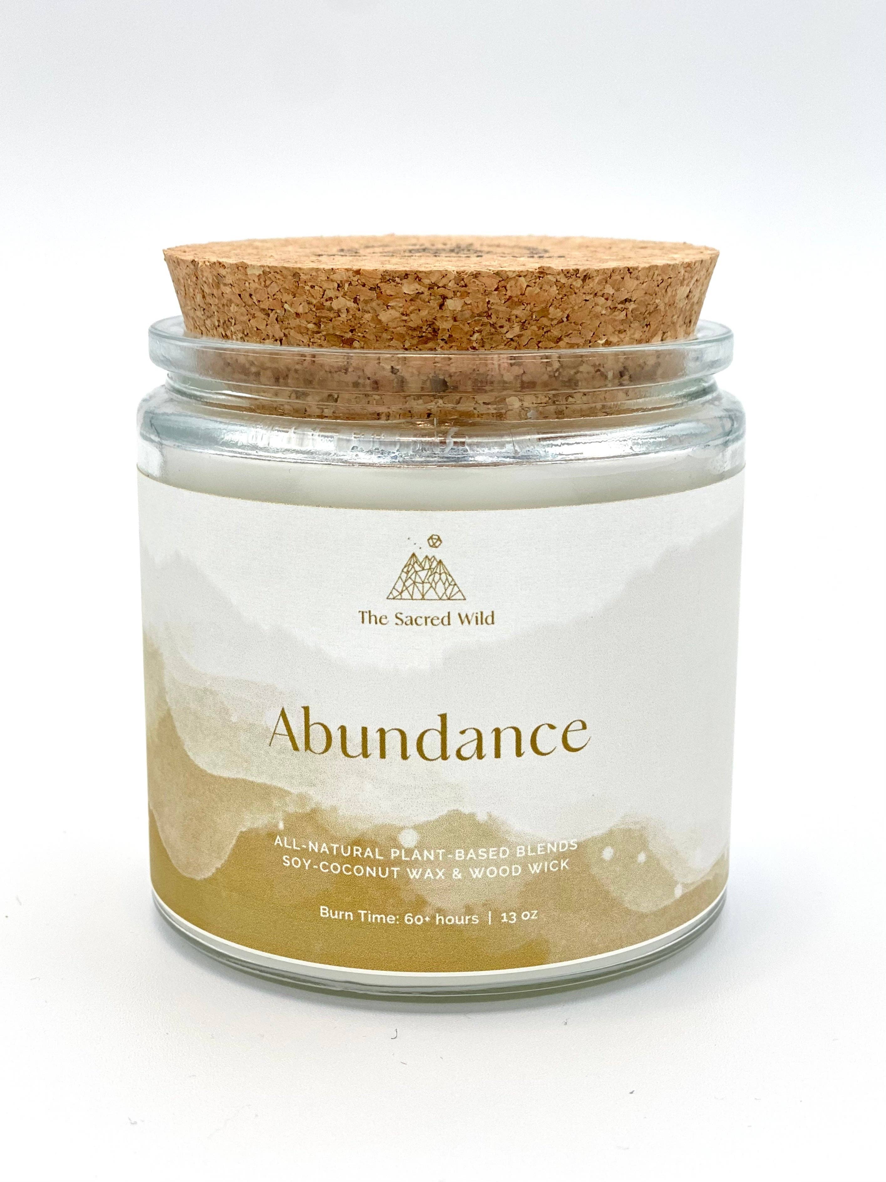 The Sacred Wild Candle Co - Wholesale Jar/Filled Candle - Abundance Intention Candle3