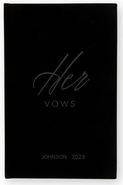 Weddingstar Inc. - Wholesale Notebook - Velvet Vow Pocket Notebook - Her Vows2