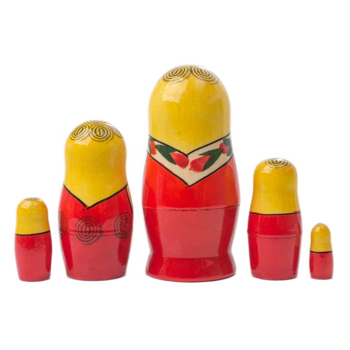 Golden Cockerel - Wholesale Doll - Kids - Semenov Babushka Doll 5pc./4.5"2