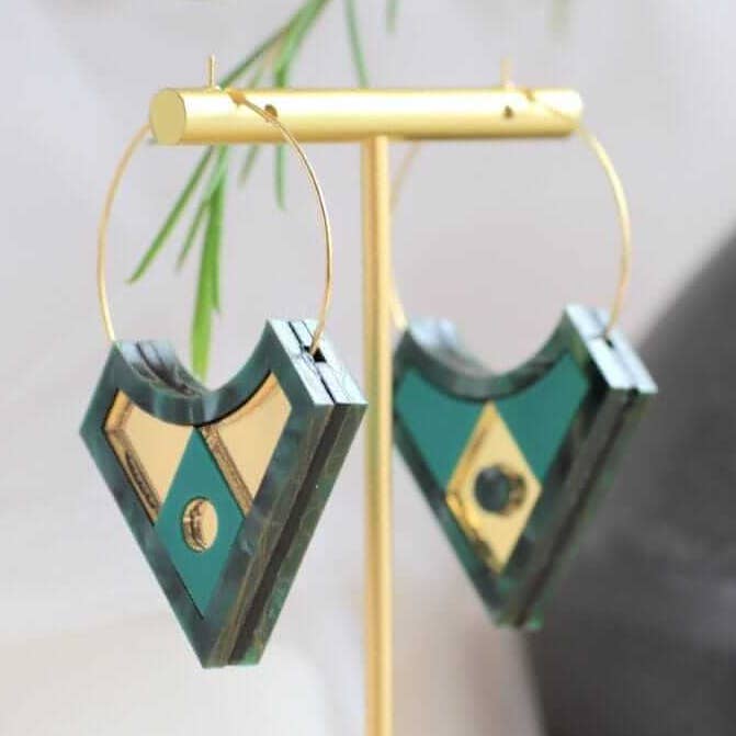 Atzi Hoops for wholesale by Little Geraldine