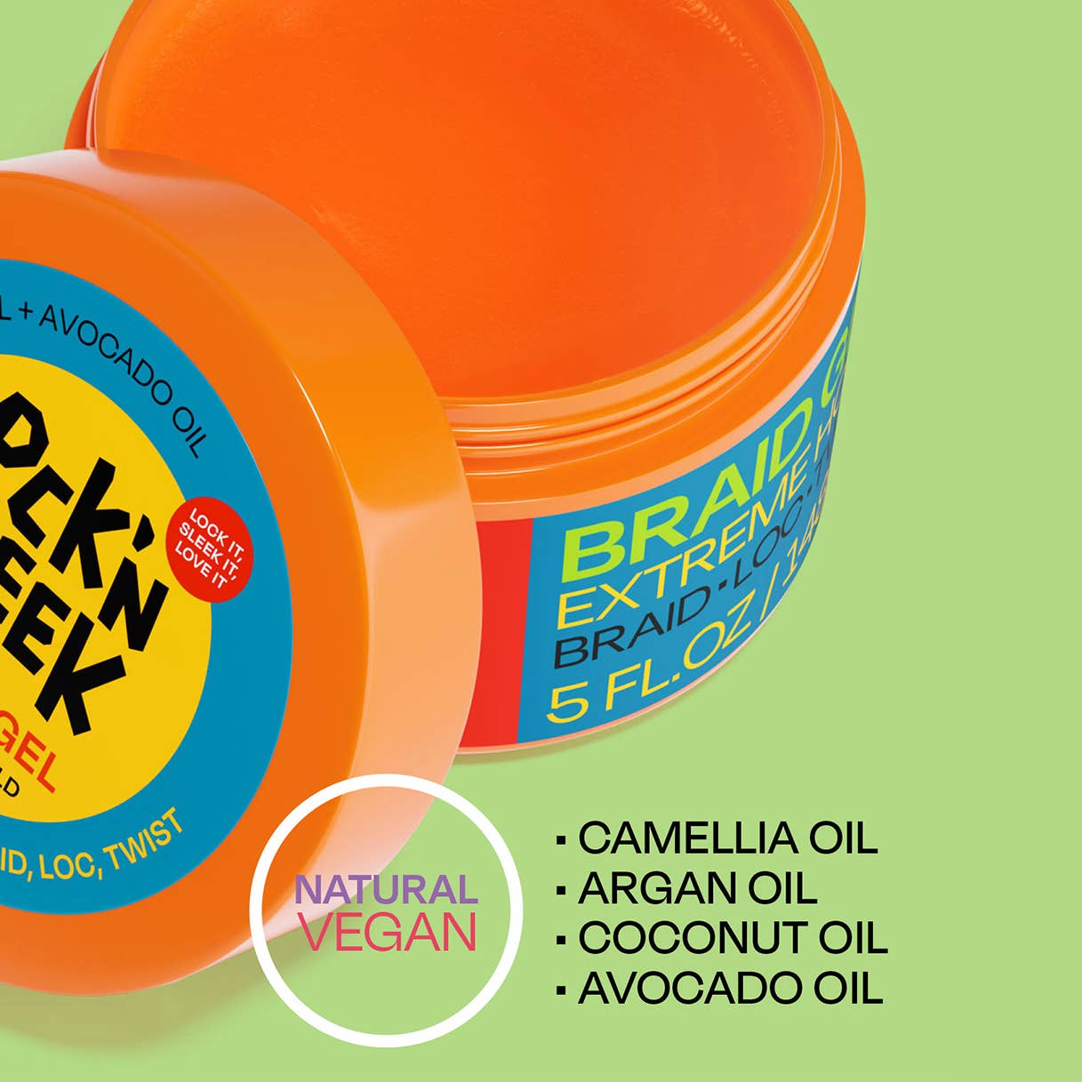 Lock'N Sleek - Wholesale Hair Styling Gel/Mousse - Braid Gel Extreme Hold14