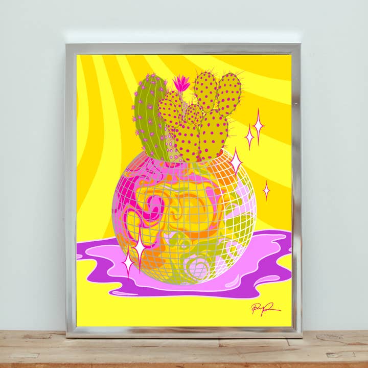 Impression artistique « Desert Disco » pour la vente par Paige Poppe Art