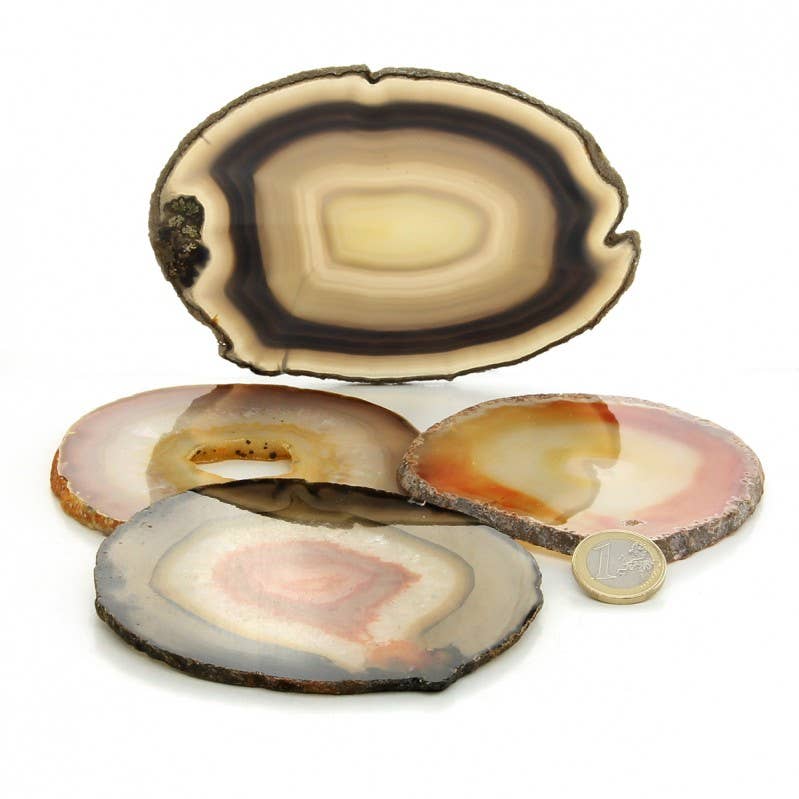 UniArt - Vendita all'ingrosso Pietra/cristallo spirituale - Fette di agata naturale colorata - vari formati3