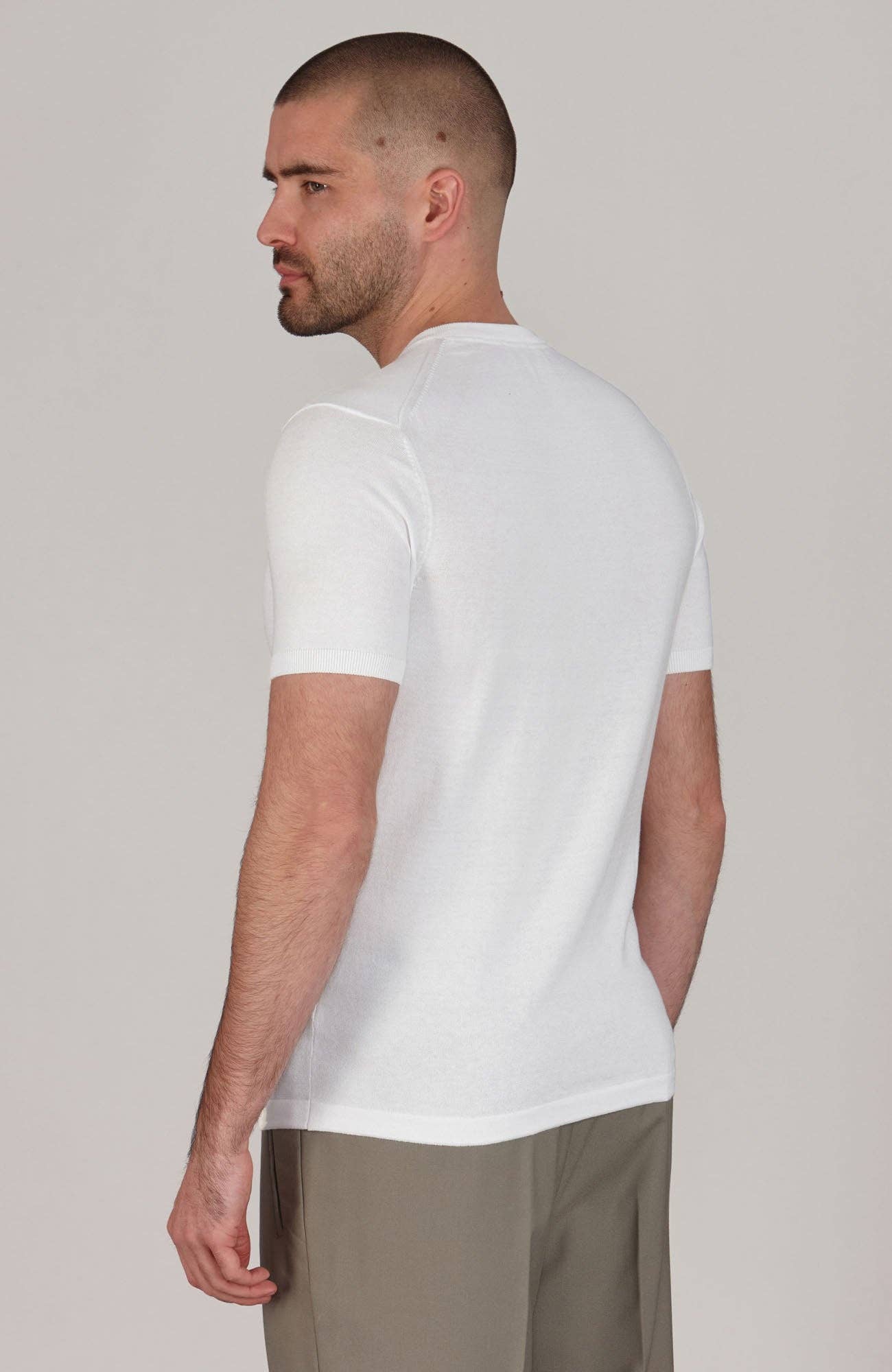 Paul James Knitwear - Wholesale T-Shirt - Men's - Mens Ultra Fine Cotton Knitted T-Shirt30