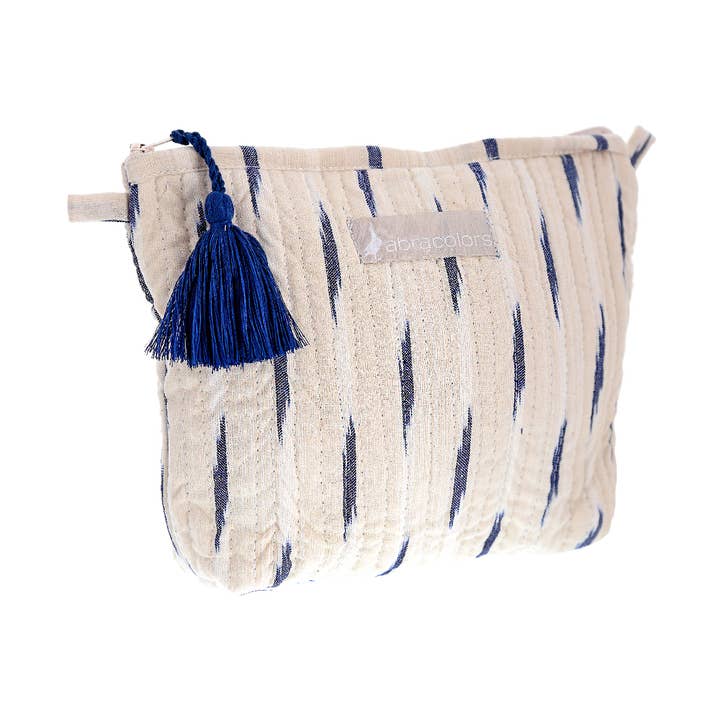 Ikat beige bag for wholesale by ABRACOLORS
