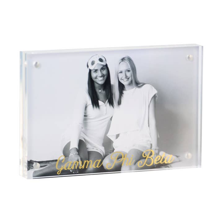 Sorority & Greek Acrylic Frame with Gold Foil for wholesale by Over The Moon Greek