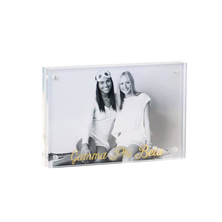 Over The Moon Greek - Wholesale Picture Frame - Sorority Acrylic Frame with Gold Foil Lettering19