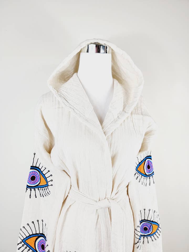 EBRU Home - Wholesale Robe – Unisex - Muslin Robe, Beach robe, Bath robe and spa, Unisex Robe 5