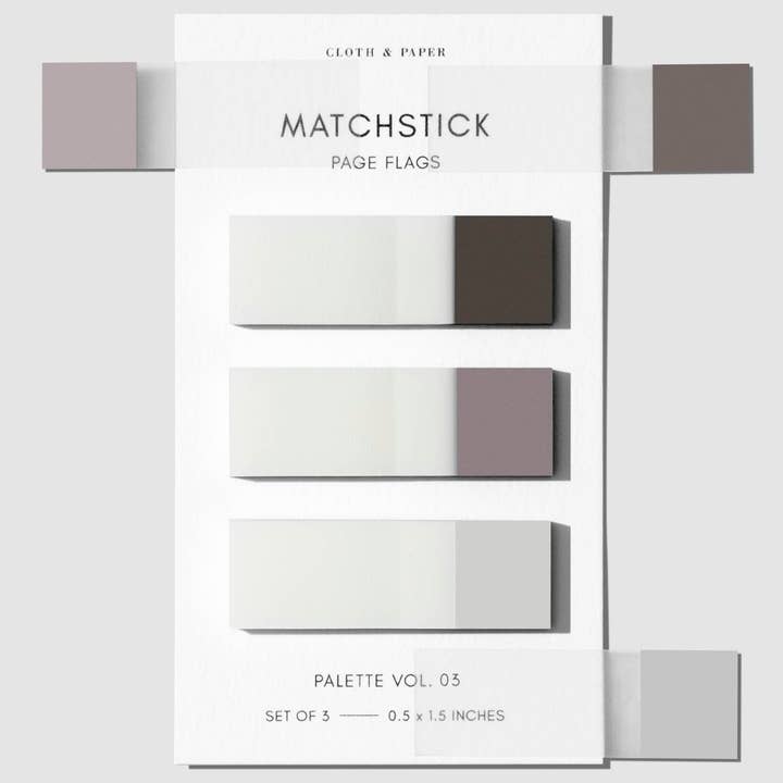 Cloth & Paper – Engroshandel Klistermærke – Matchstick Side Flag Sæt9