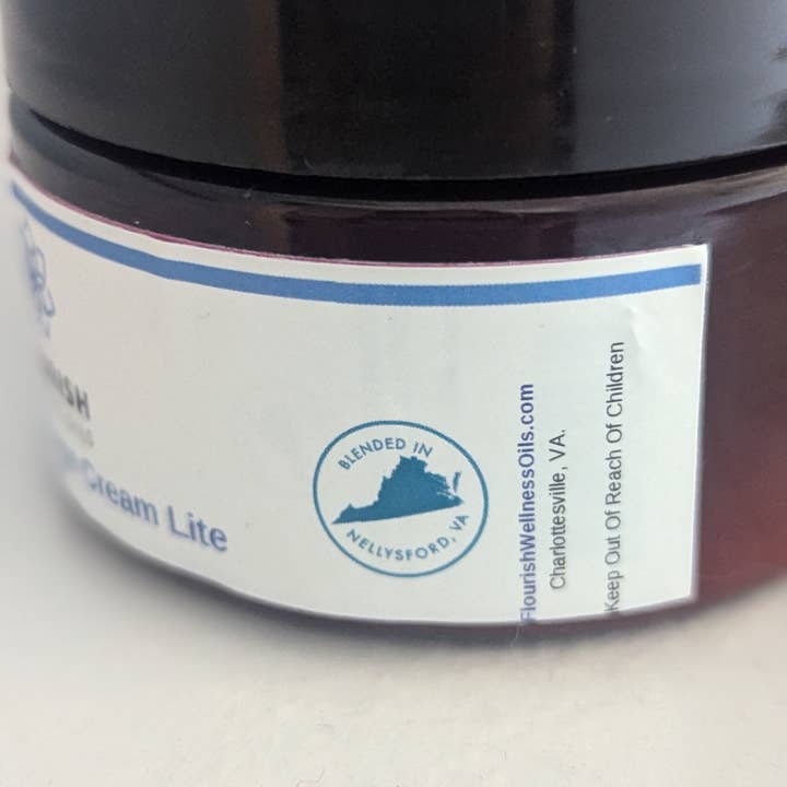 Flourish Essential Oils - Wholesale Body Cream/Lotion - Lymphatic Drainage Cream Lite 4 Oz.1