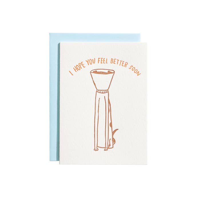 Shorthand Press - Wholesale Get Well Card - Feel Better Soon - Letterpress Greeting Card