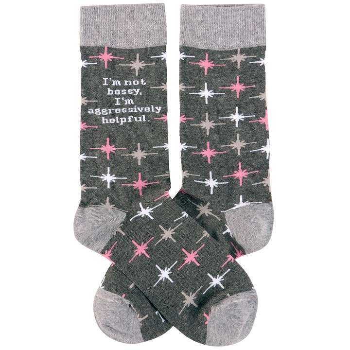 Primitives by Kathy - Wholesale Socks - Unisex - I'm Not Bossy Socks1