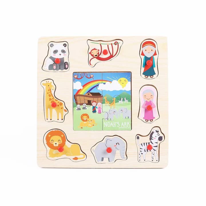 Swanson Christian Products - Wholesale Puzzle - Kids - Noah's Ark - Peg/Jigsaw Puzzle