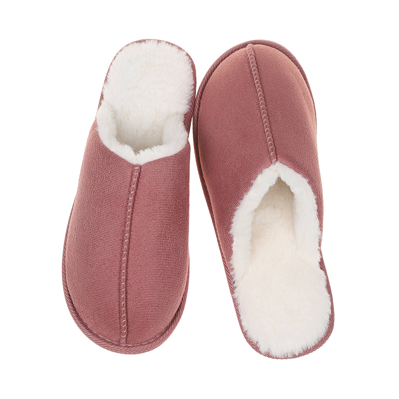 CLW Distributors INC - Wholesale Slippers - Women's - Classic Vegan Indoor Slippers for Women with Fuzzy Comfy Lin2