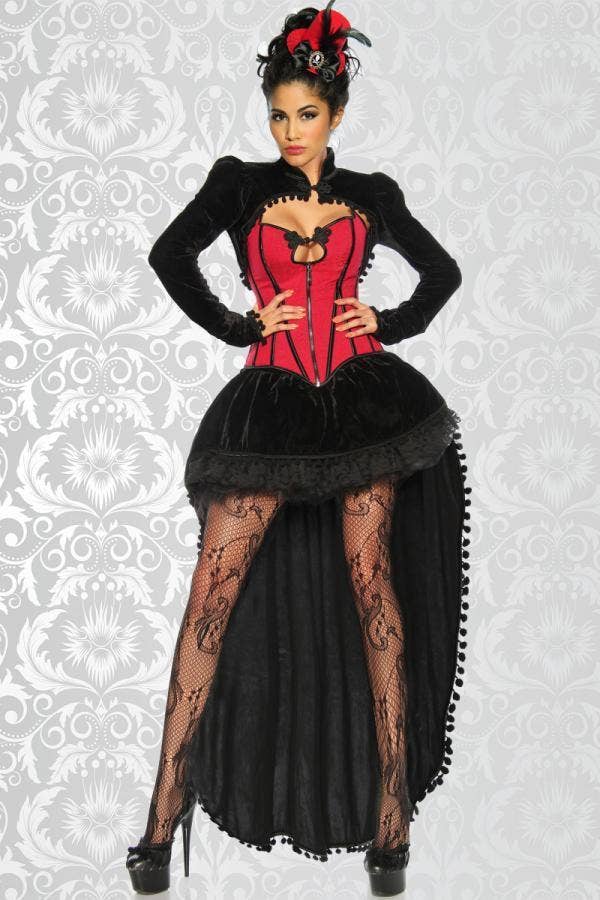 black red Burlesque costume for wholesale on Faire3