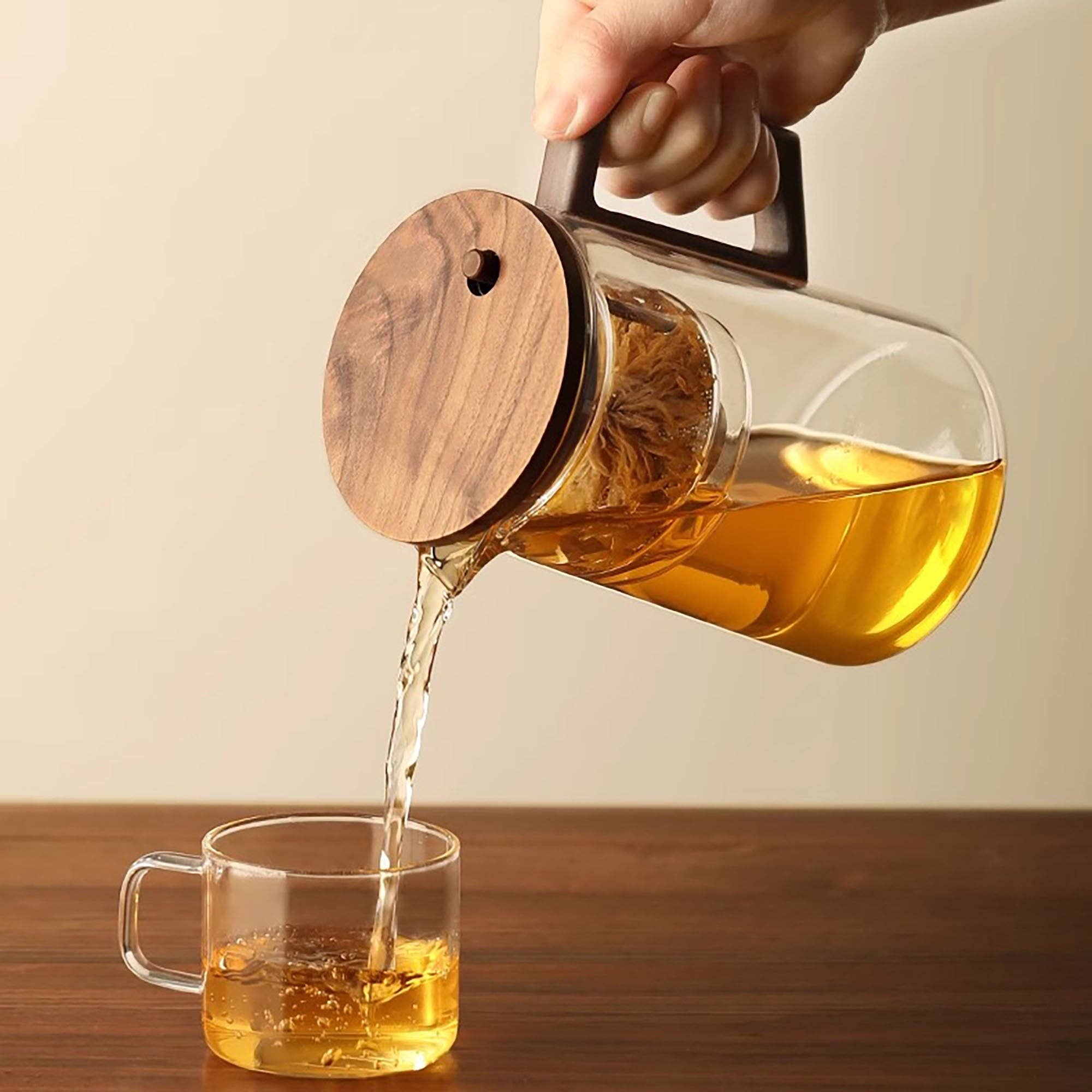 MinoCraft - Vendita all'ingrosso Teiere - Teiera in vetro con funzione di controllo del tempo di infusione5