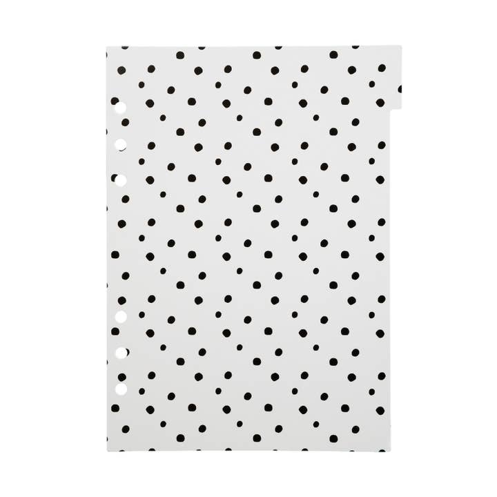 Planner Peace - Wholesale Planner - A5 Dividers "Black and White Rainbow" 6 tab dividers1