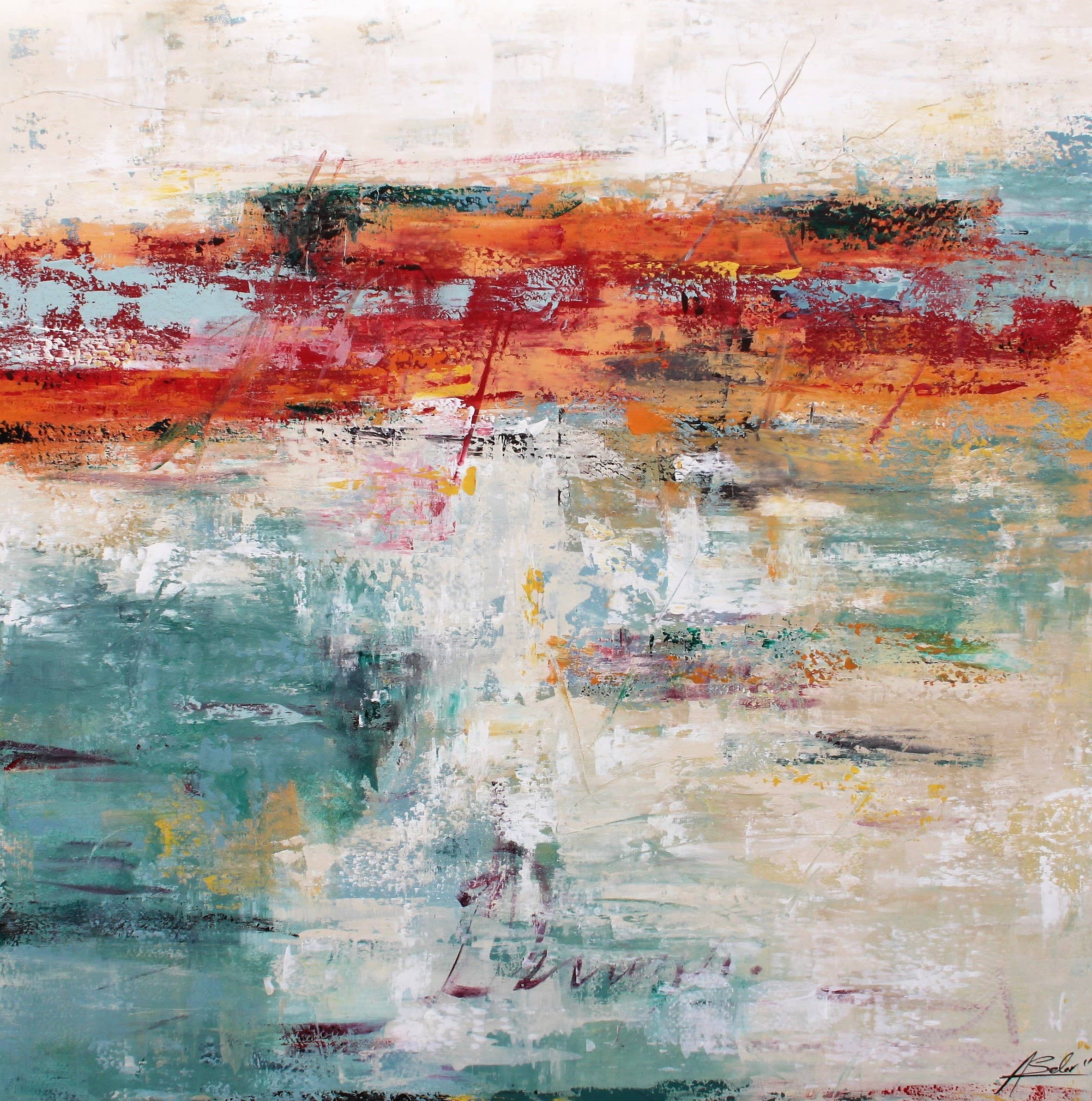 red Moma Abstract Painting for wholesale on Faire1