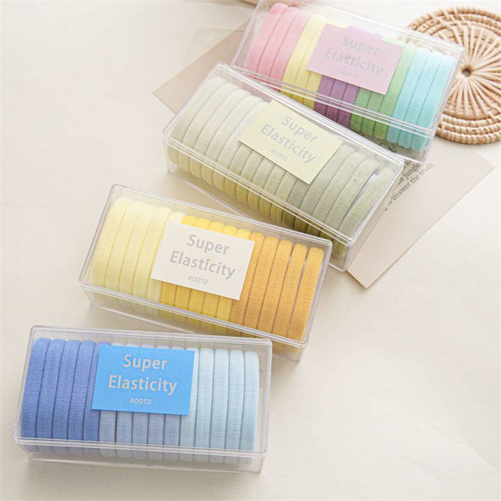 ACCITY - Wholesale Hair Tie - 15PCS/BOX SUPER STRETCHY ELASTIC HAIR TIES_CWAHA0335