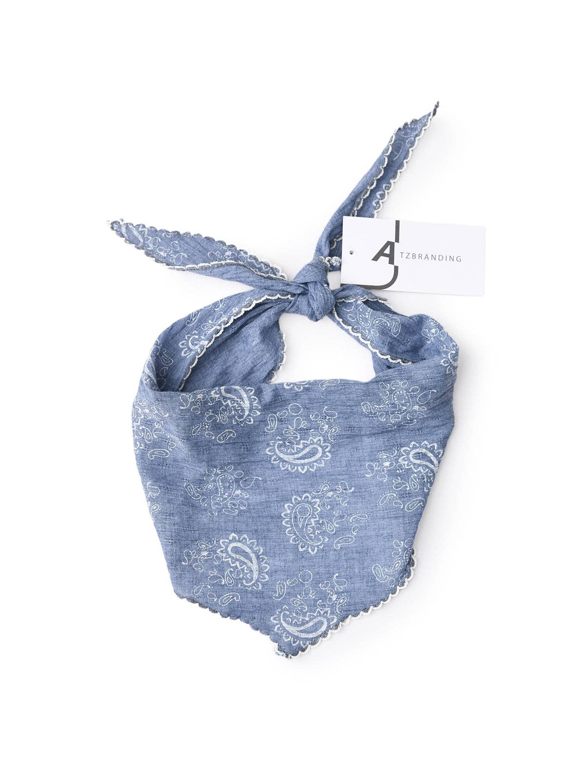 Funkyrel® Atzbranding Limited – Großhandel Schal – Damen – Scarvii - Dreieckstuch mit Paisleymuster und Spitzenrand6