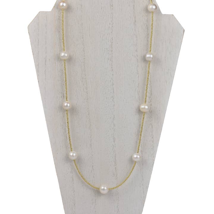 Henrietta Halskette aus Gold und Süßwasserperlen für den Großhandel von ali & bird jewelry