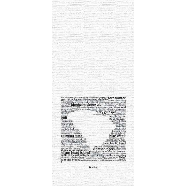 Do Whimsy Tea Towel - South Carolina for wholesale by Works of Heart