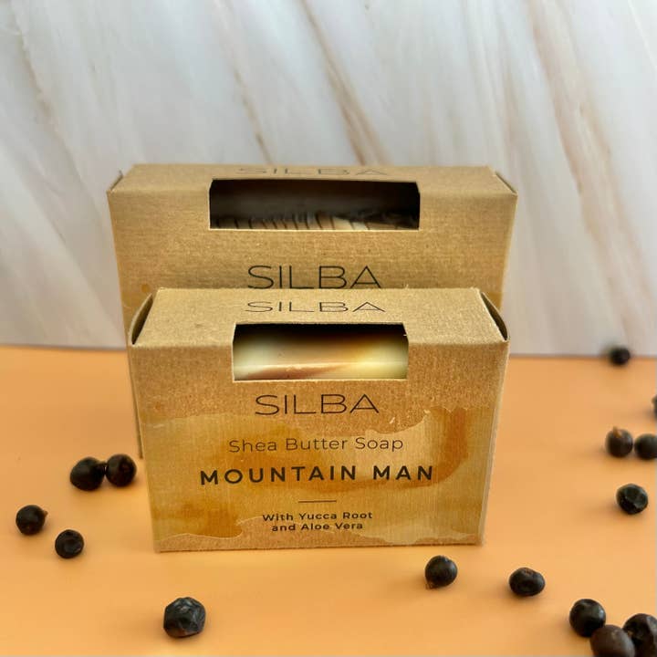 SILBA - Wholesale Bar Soap - Mountain Man - earthy smokey, with aloe vera