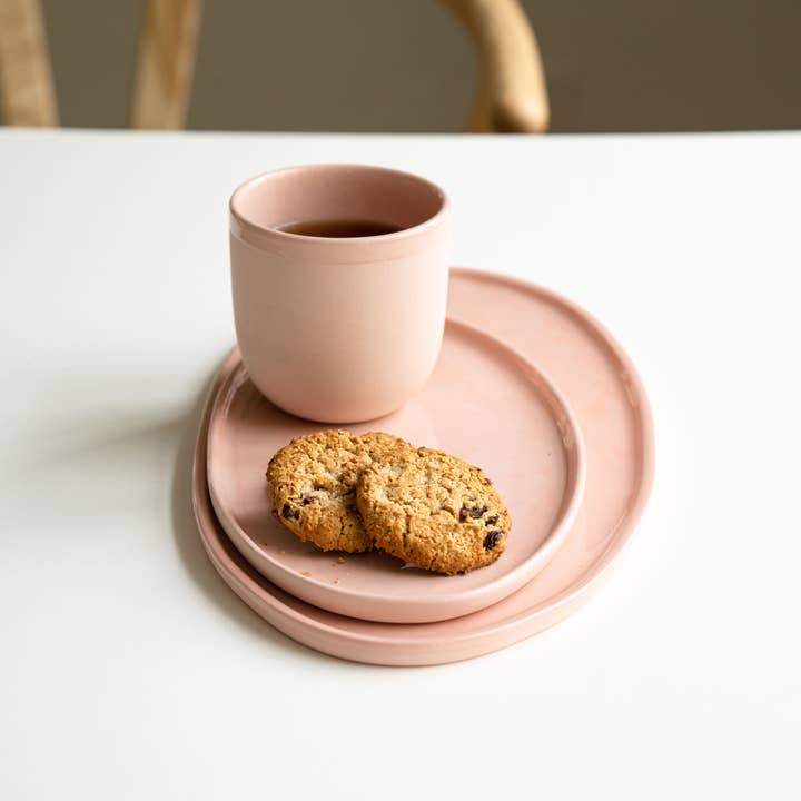Creating Comfort Lab - Wholesale Platter - Handmade Oval Porcelain Serving Platter. Powder Pink4