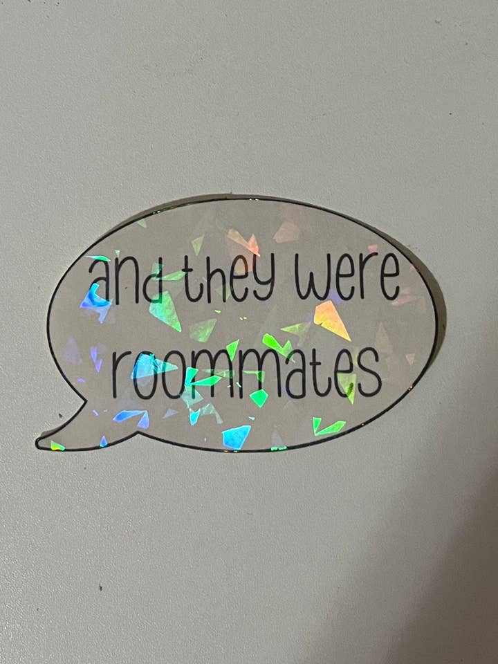 Roommates Holographic Funny White Elephant Sticker Gift for wholesale by Avenue Cute