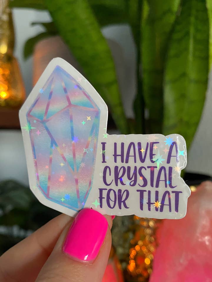 I have a crystal for that sticker (holographic) for wholesale by Party Like A King