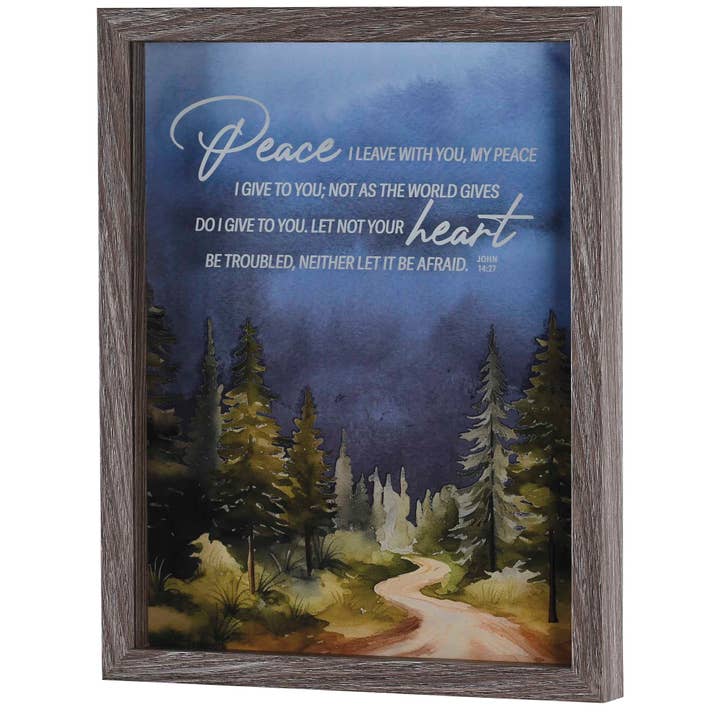 Cottage Garden - Wholesale Wall Accent - Framed Wall Art Peace I Leave With You