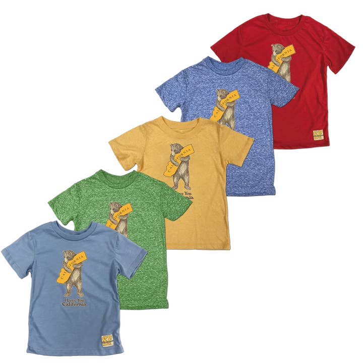 CA Bear Hug Kids Tee for wholesale by SF Mercantile