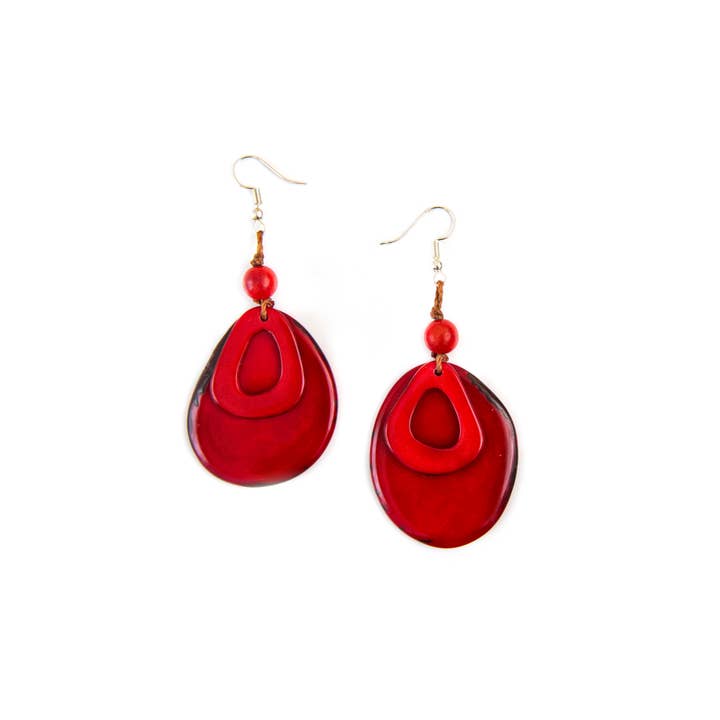 Organic Tagua Jewelry - Wholesale Dangle Earrings - Solange Earrings