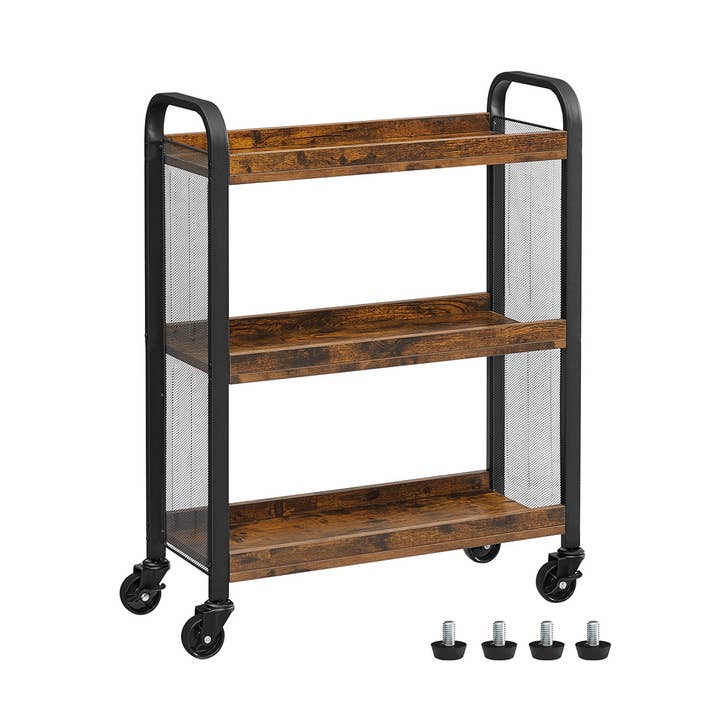 3-Tier Narrow Storage Cart with Wheels 1 for wholesale by Greenwestons