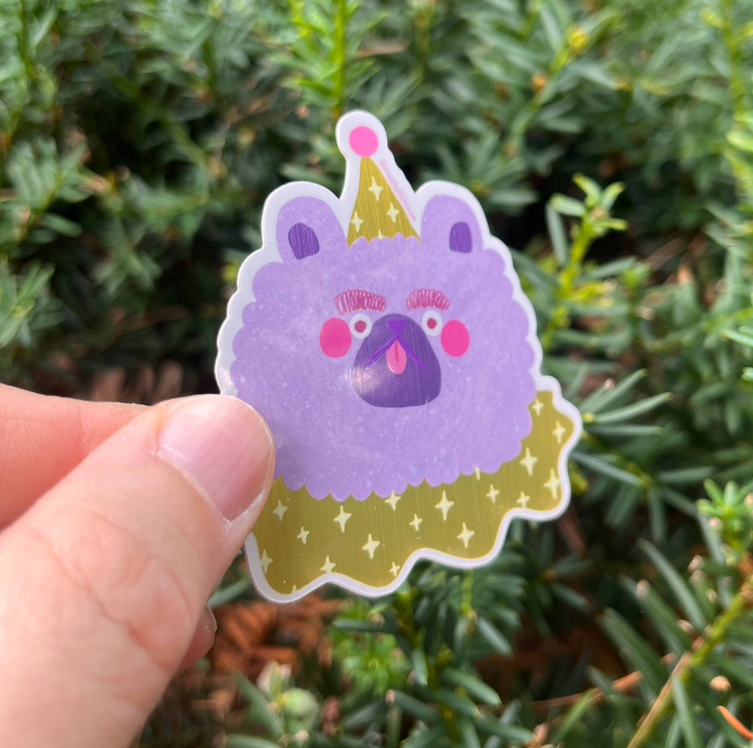 Masha Fikhman Art - Wholesale Sticker - Clown Bear Sticker2