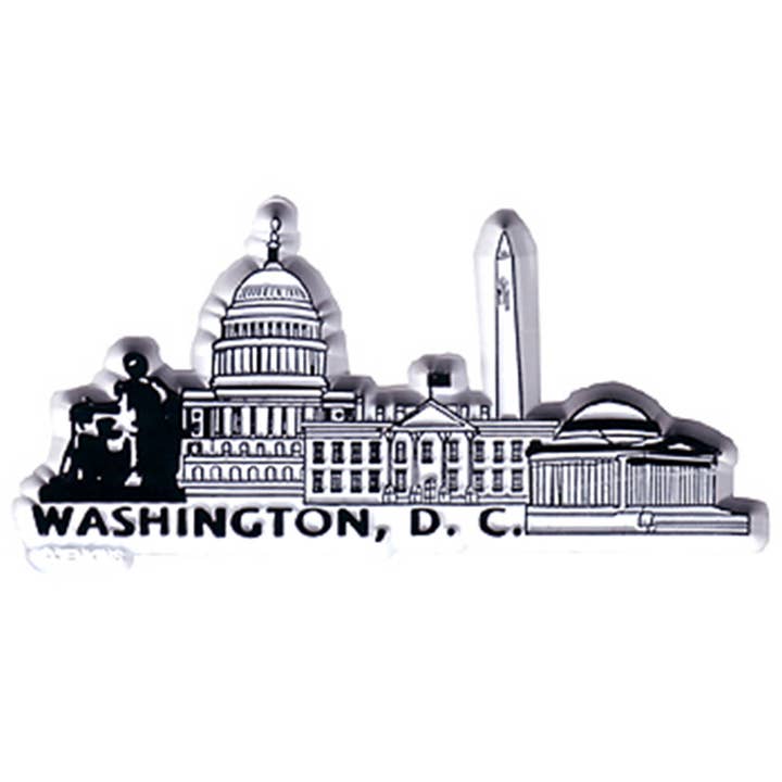 Jenkins Enterprises - Wholesale Magnet - Washington Dc Magnet 2d 50 State Metallic