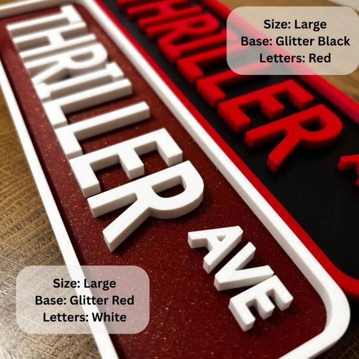 The Printed Maniac - Wholesale Sign - Customizable Bookshelf Street Sign: You Choose Colors & Size1