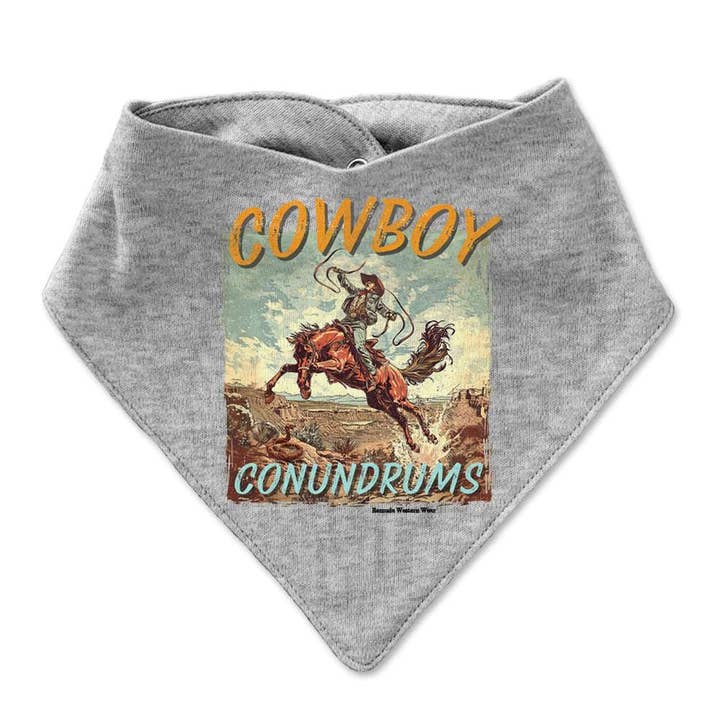 Cowboy Conundrums Infant Bandana Style Western Bib and other Purchase Wholesale where to get diapers. Free Returns & Net 60 Terms on Faire trending on Faire.