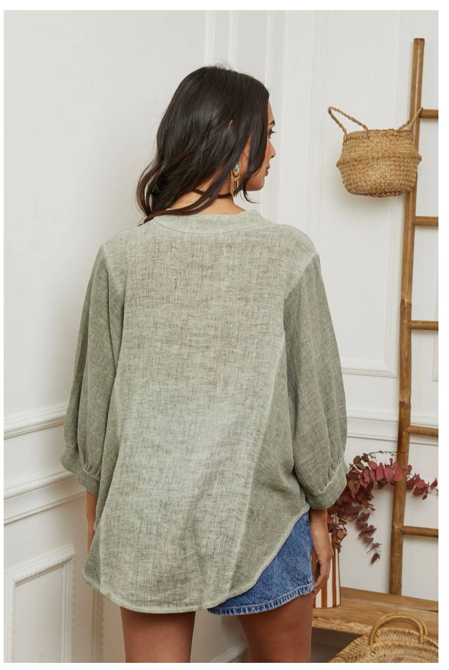 LÉA & LUC – wholesale Shirt – Women’s – 100% Linen Shirt REF. 923021