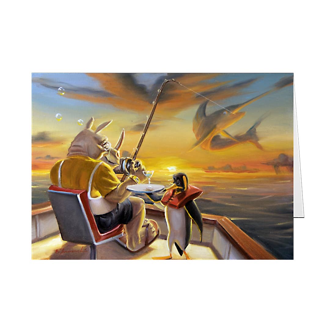 Tarnowski Art Company – wholesale Everyday greeting card – Greetings-Life of Riley: Reel In0