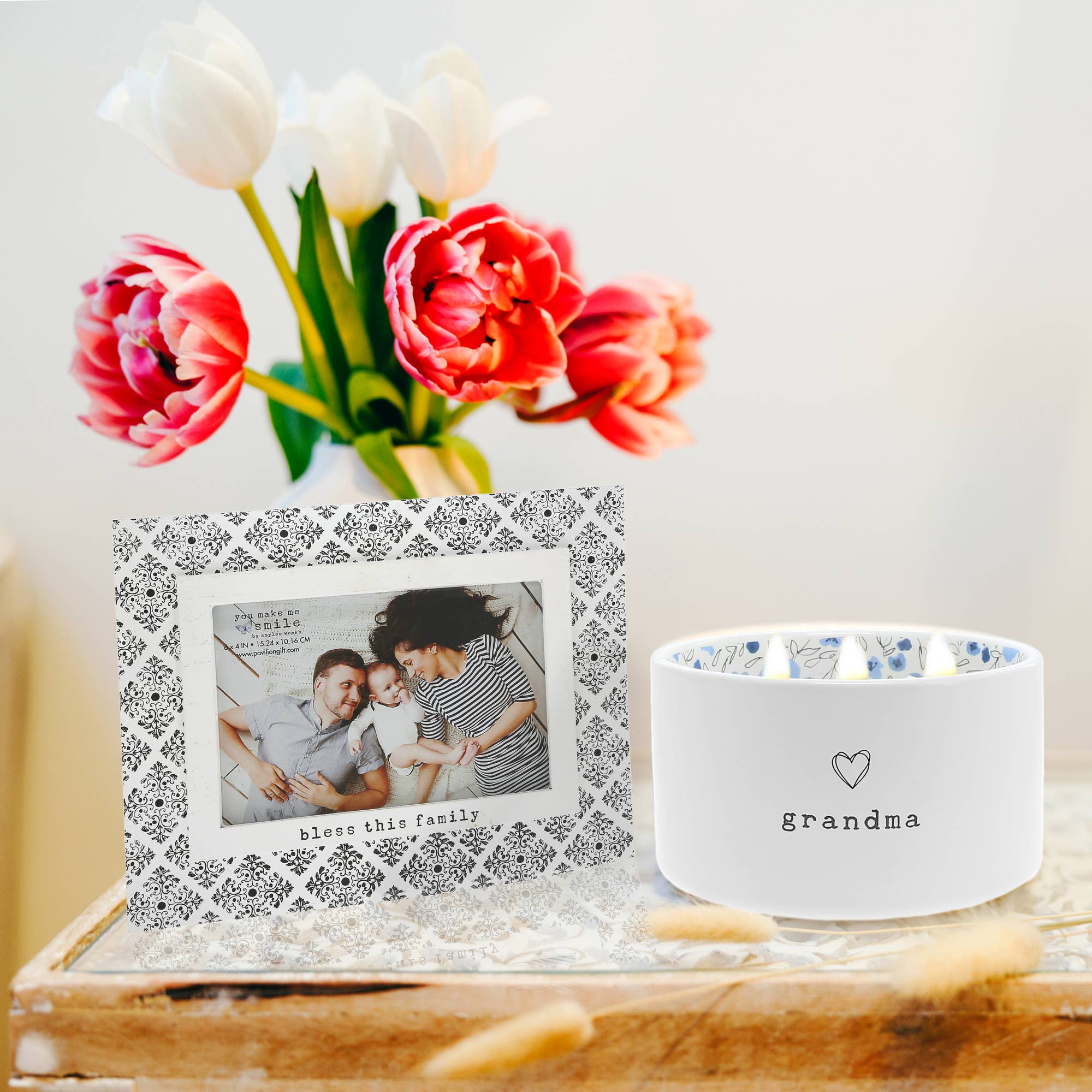 Pavilion - Wholesale Jar/Filled Candle - Grandma - 10 oz 100% Soy Wax Reveal, Triple Wick Candle2